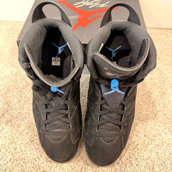 Jordan Mens 10.5 6 Retro UNC Black University Blue 2017 Championship Basketball main image 11